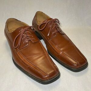 Antonio Corelli Brown Men’s Lace Up Dress Shoe, Square Toe, size 13